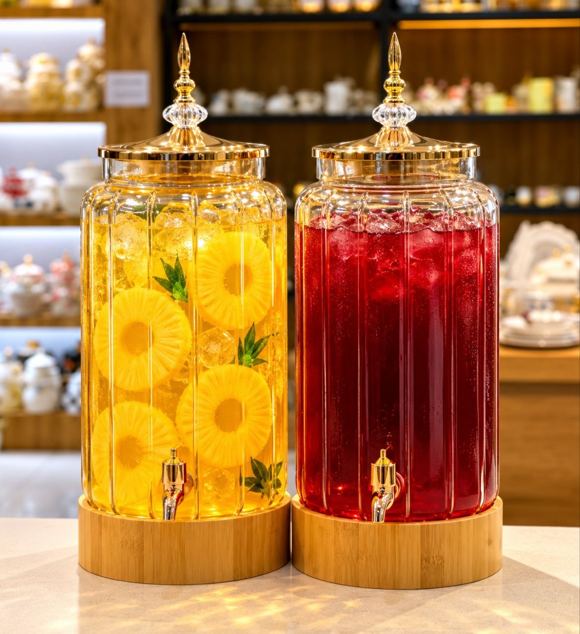 کلمن استوانه ای تراشدار  محصول وارداتی Glass war
