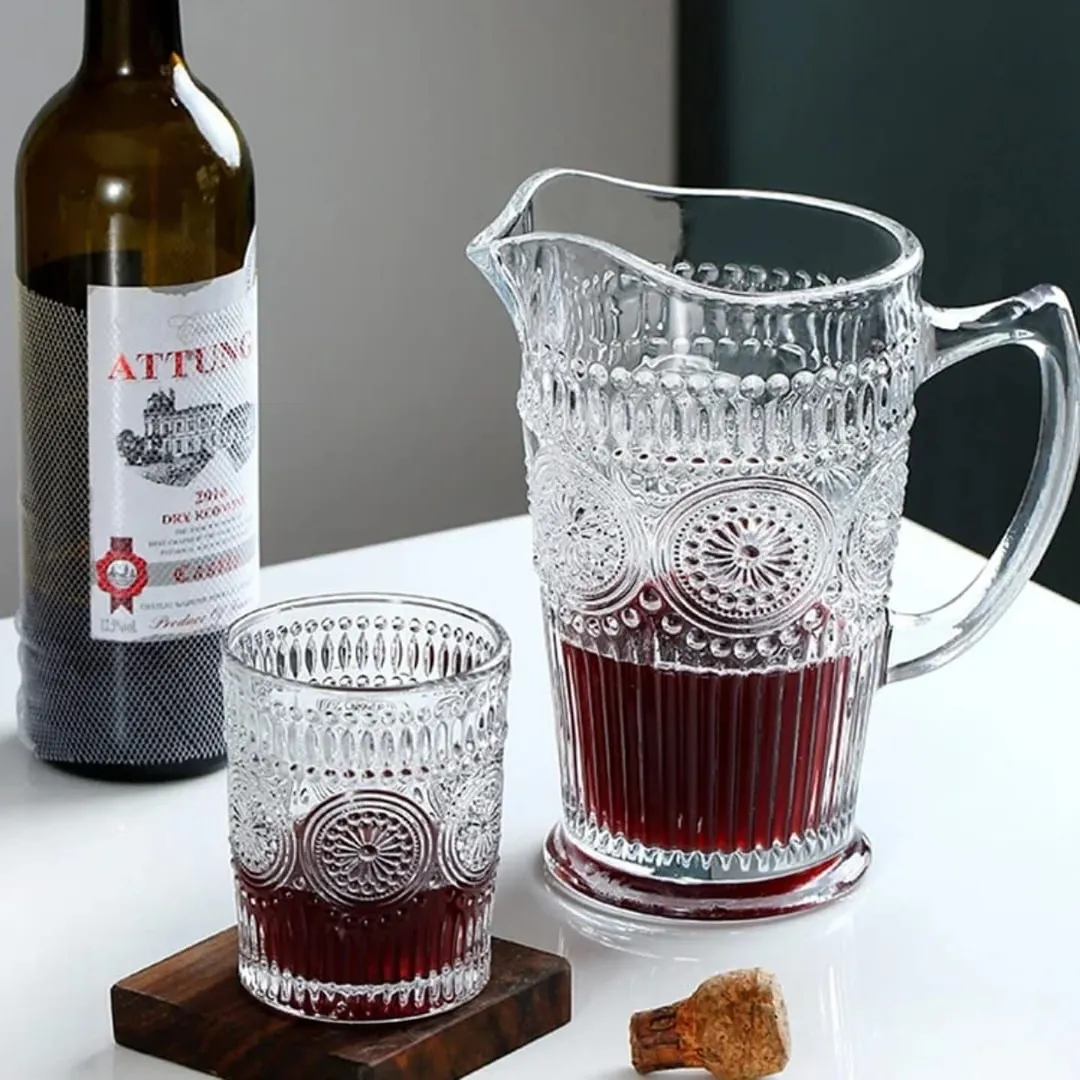 پارچ و 6تا لیوان طرح زارا  محصول Deli Glass 🇨🇳