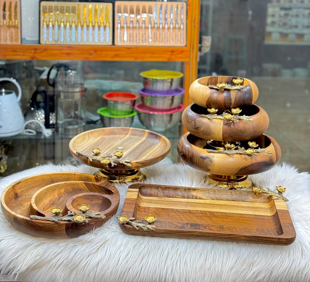 سرویس شکوفه چوب گردو