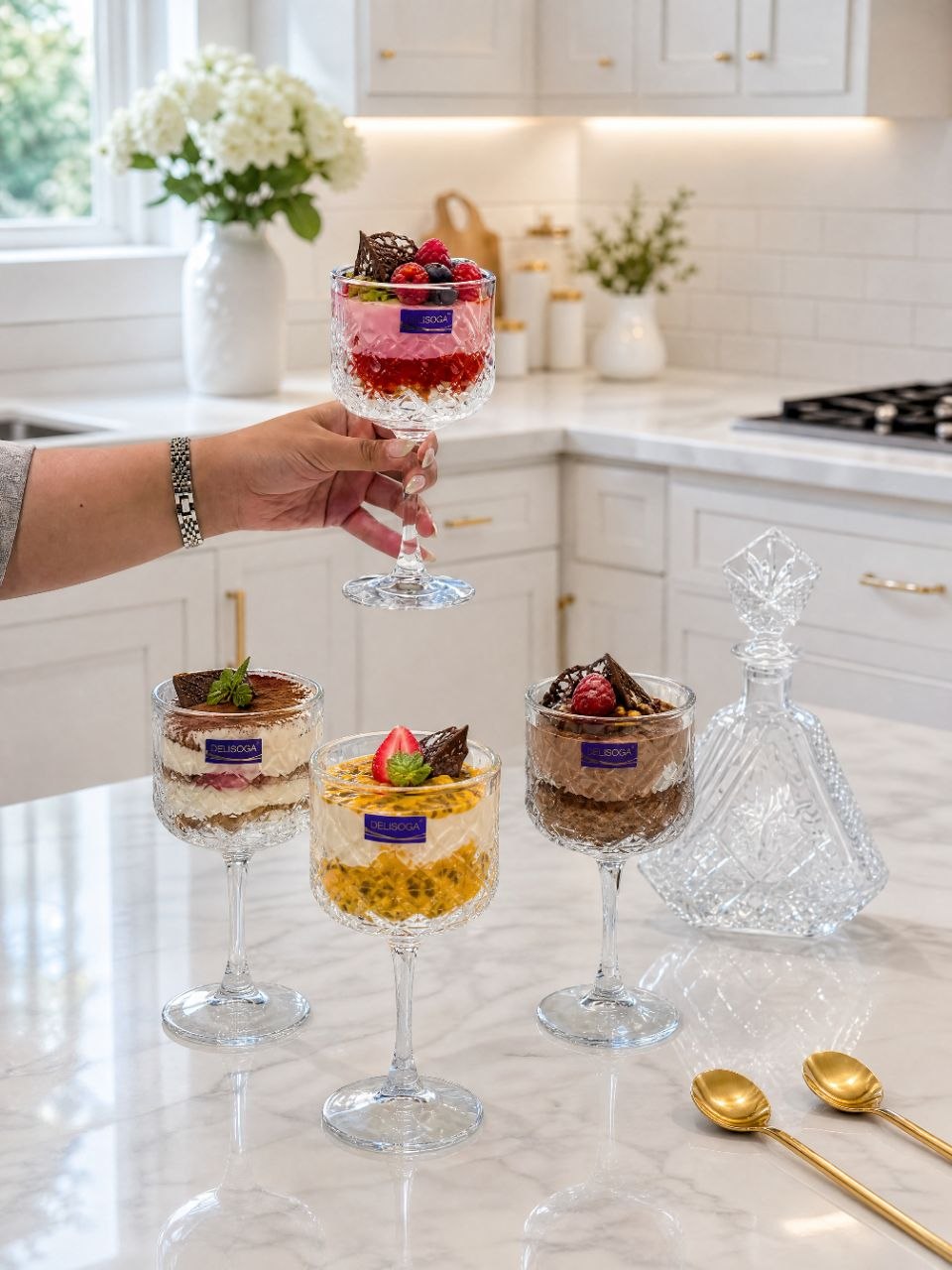 دسر و بستنی خوری Reese محصول وارداتی Deli Glass