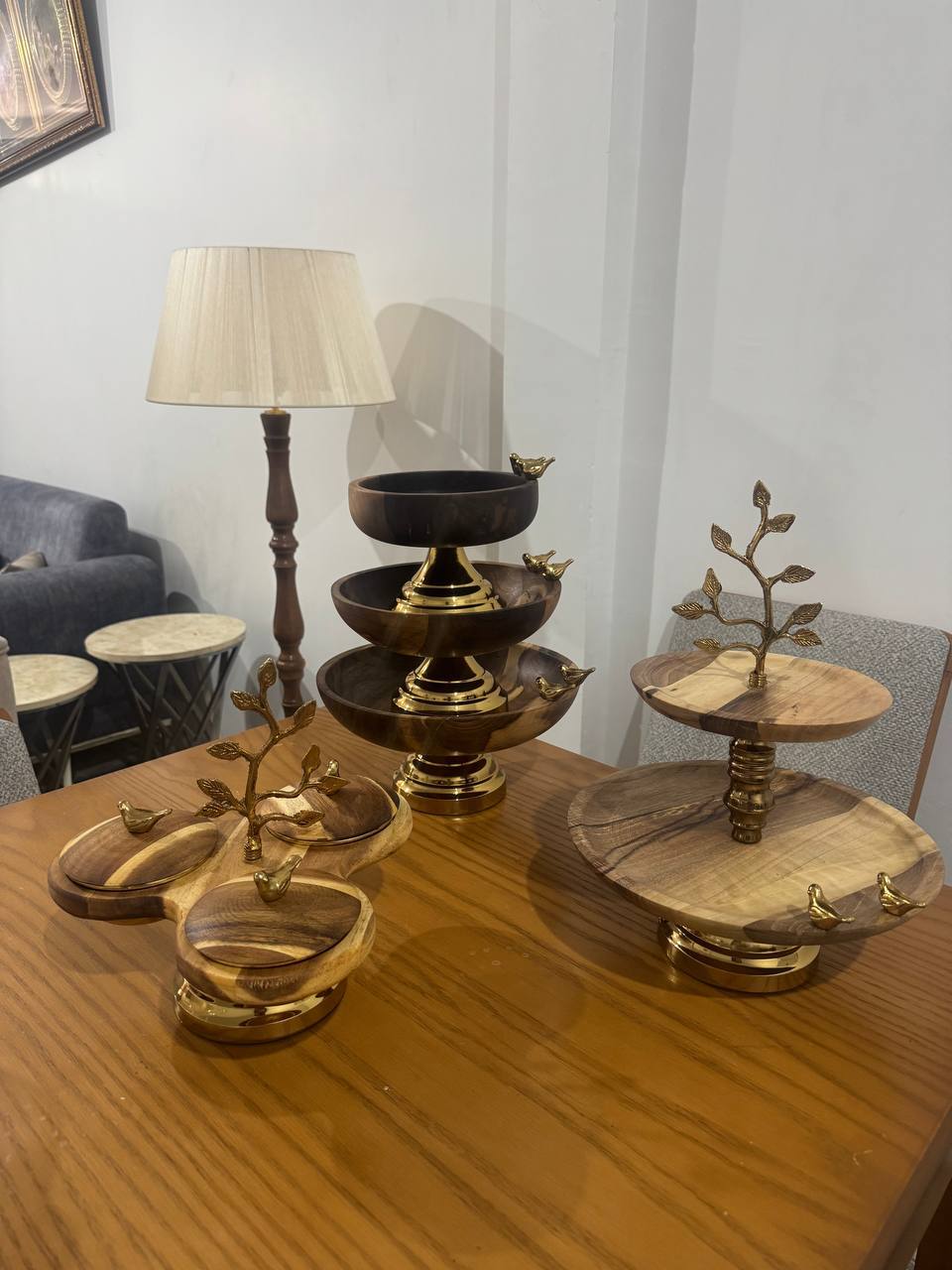 سرویس پذیرایی چوب گنجشک  چوب گردو