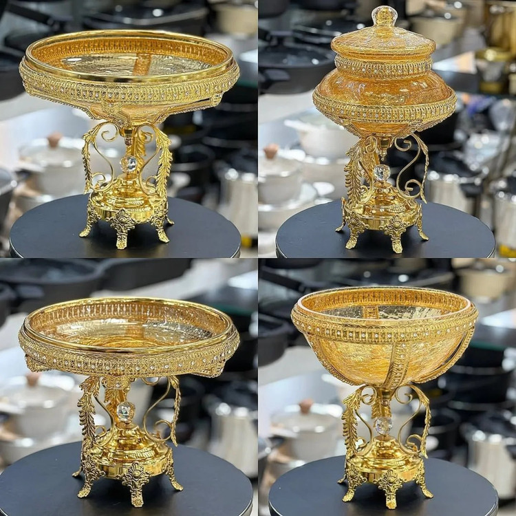 سرویس پذیرایی نگین دار طلایی مخصوص طلایی پسندا