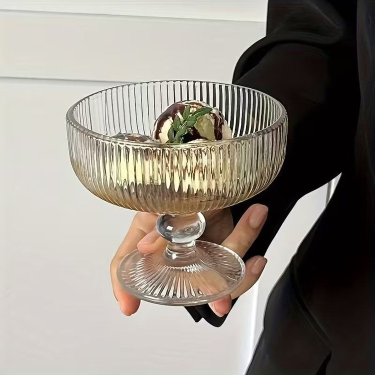 شارژ مجدد بستنی خوری و دسر خوری Zunya محصول وارداتی Deli Glass
