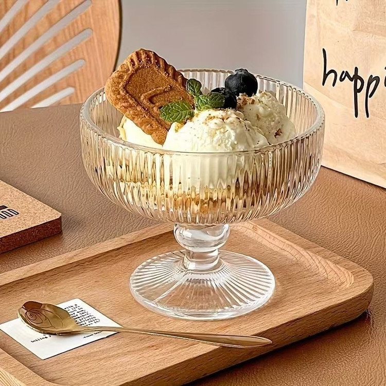شارژ مجدد بستنی خوری و دسر خوری Zunya محصول وارداتی Deli Glass