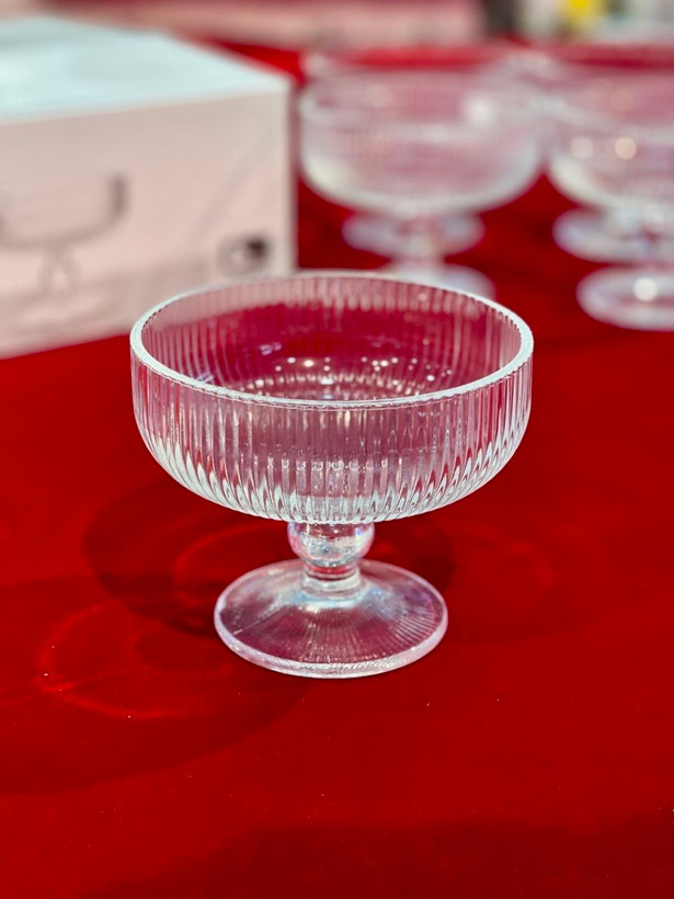 شارژ مجدد بستنی خوری و دسر خوری Zunya محصول وارداتی Deli Glass