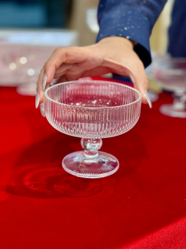 شارژ مجدد بستنی خوری و دسر خوری Zunya محصول وارداتی Deli Glass