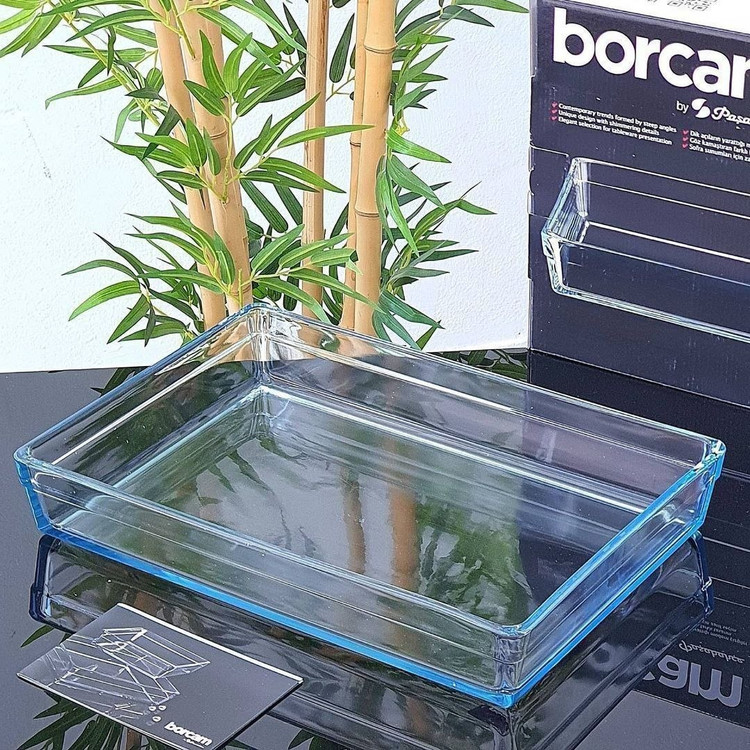 شارژ مجدد پرفروش ترین تابه های مربع و مستطیل جفتی borcam محصول Paşabahçe ترکیه🇹🇷🇹🇷🇹🇷