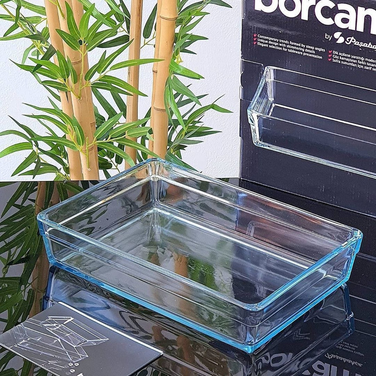 شارژ مجدد پرفروش ترین تابه های مربع و مستطیل جفتی borcam محصول Paşabahçe ترکیه🇹🇷🇹🇷🇹🇷