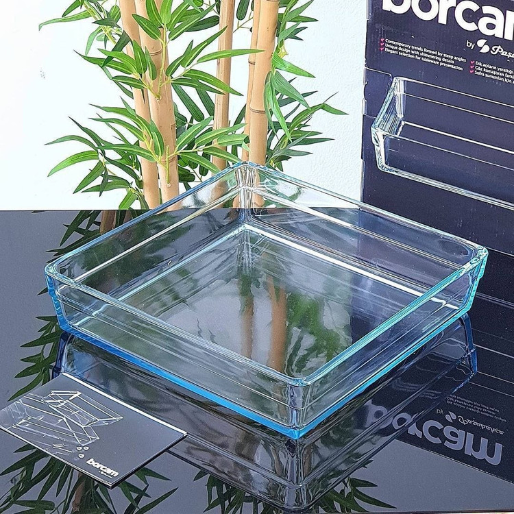 شارژ مجدد پرفروش ترین تابه های مربع و مستطیل جفتی borcam محصول Paşabahçe ترکیه🇹🇷🇹🇷🇹🇷