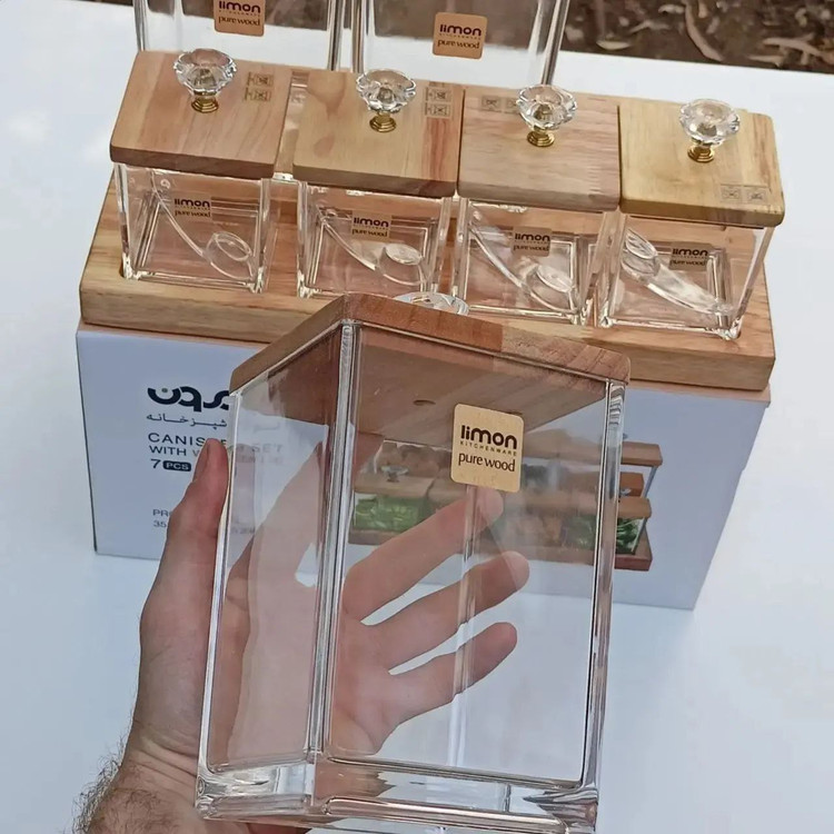 ست بانکه و ادویه ۷پارچه اکرولیک کفه دار