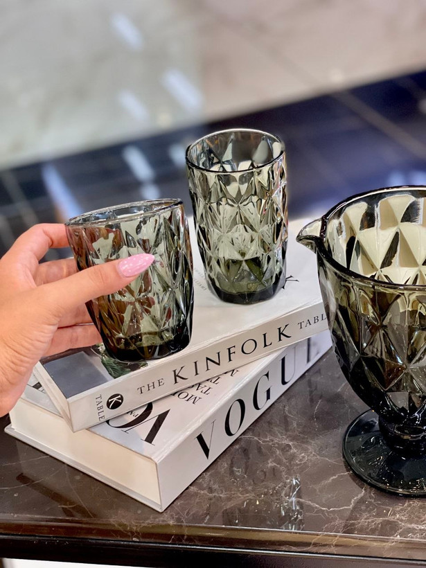 ست پارچه و لیوان تراشدار Diamond محصول وارداتی