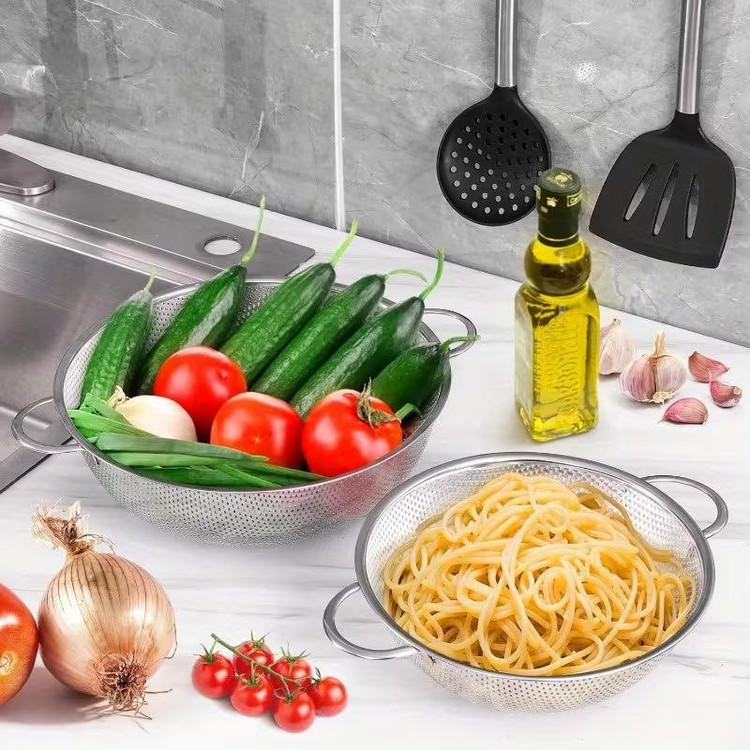 آبکش استیل شش سایز چند منظوره محصول وارداتی