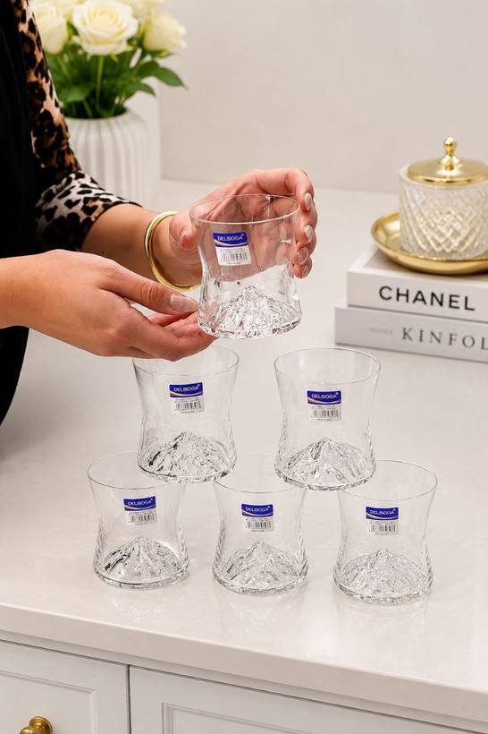 نیم لیوان کوه یخ محصول وارداتی Deli Glass