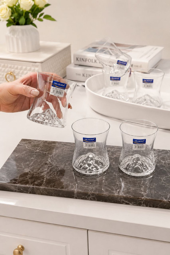 نیم لیوان کوه یخ محصول وارداتی Deli Glass