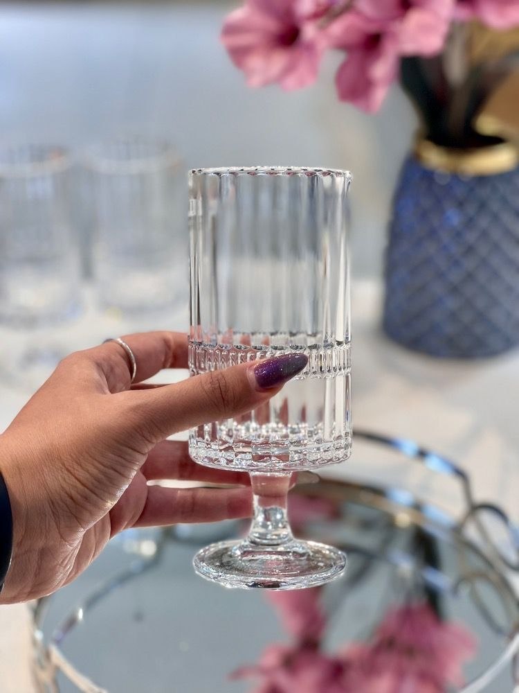 گیلاس و دسر خوری دیواره بلند محصول Deli Glass
