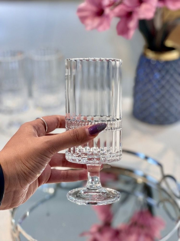 گیلاس و دسر خوری دیواره بلند محصول Deli Glass