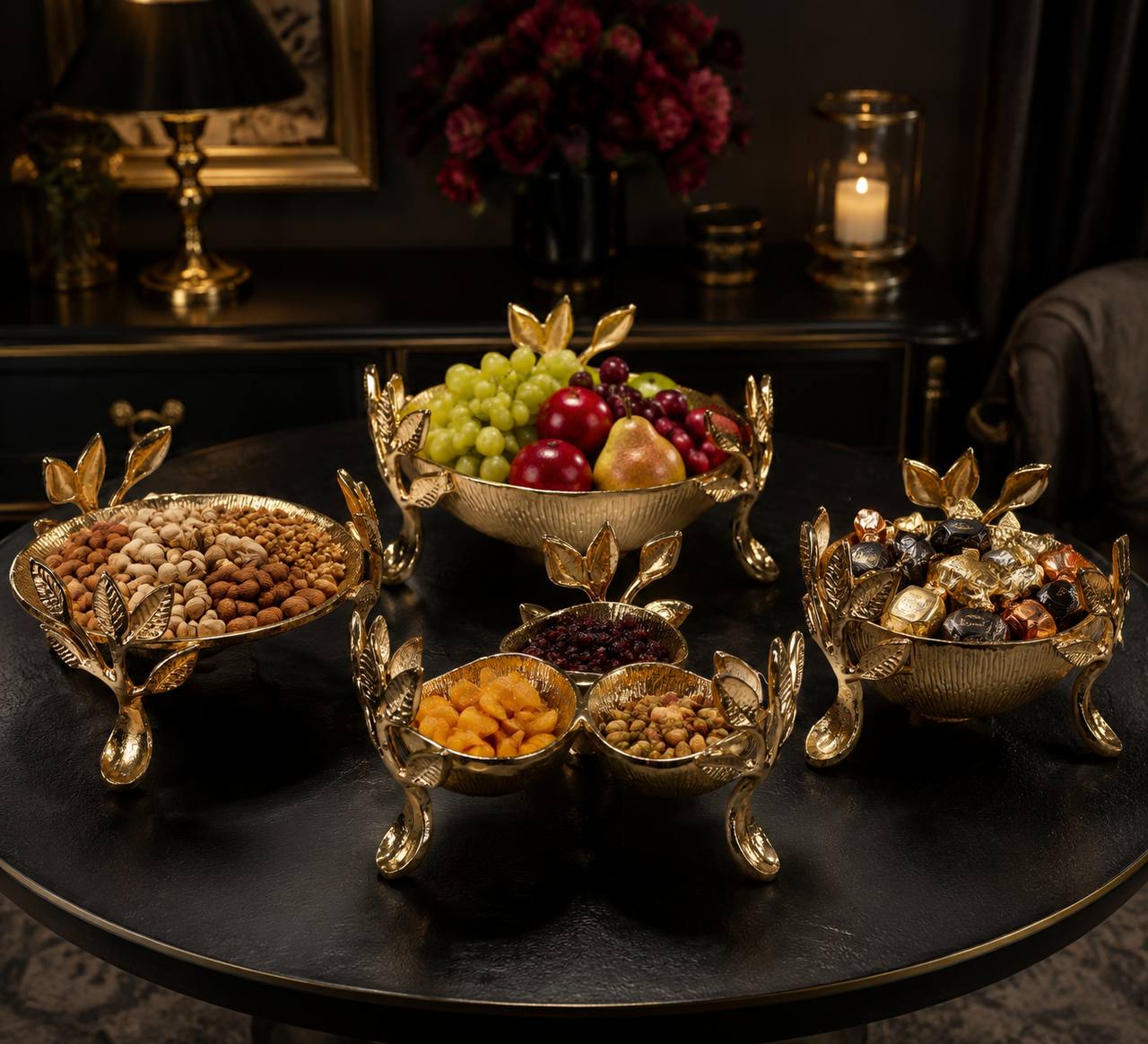 سرویس ۴ پارچه برگ زیتون