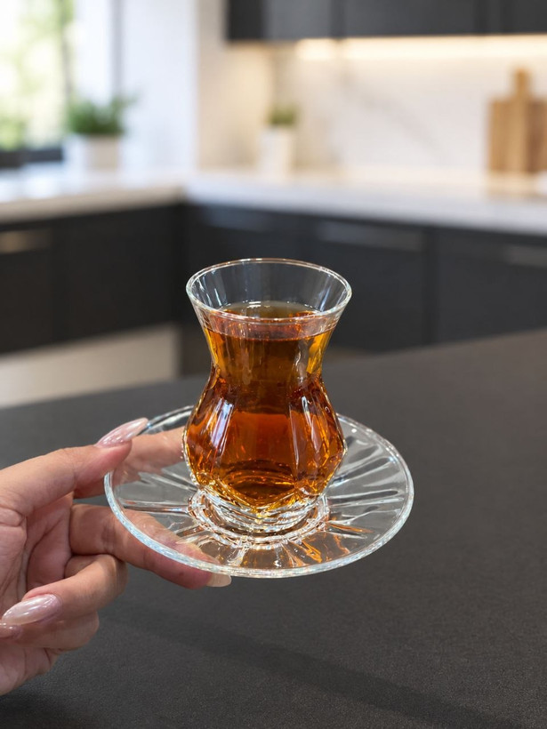 ست پذیرایی چند ضلعی 24 پارچه Alya محصول LAV ترکیه🇹🇷🇹🇷🇹🇷