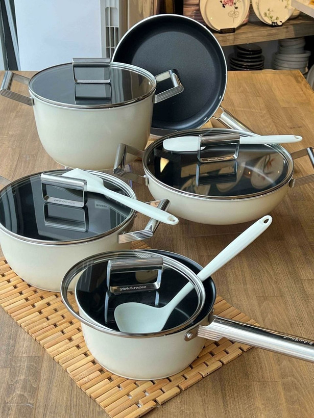 سرویس قابلمه 9 پارچه Gourmet محصول pink&more ترکیه🇹🇷🇹🇷🇹🇷