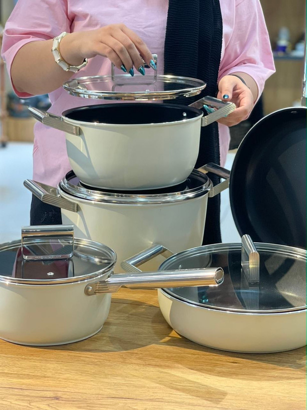 سرویس قابلمه 9 پارچه Gourmet محصول pink&more ترکیه🇹🇷🇹🇷🇹🇷