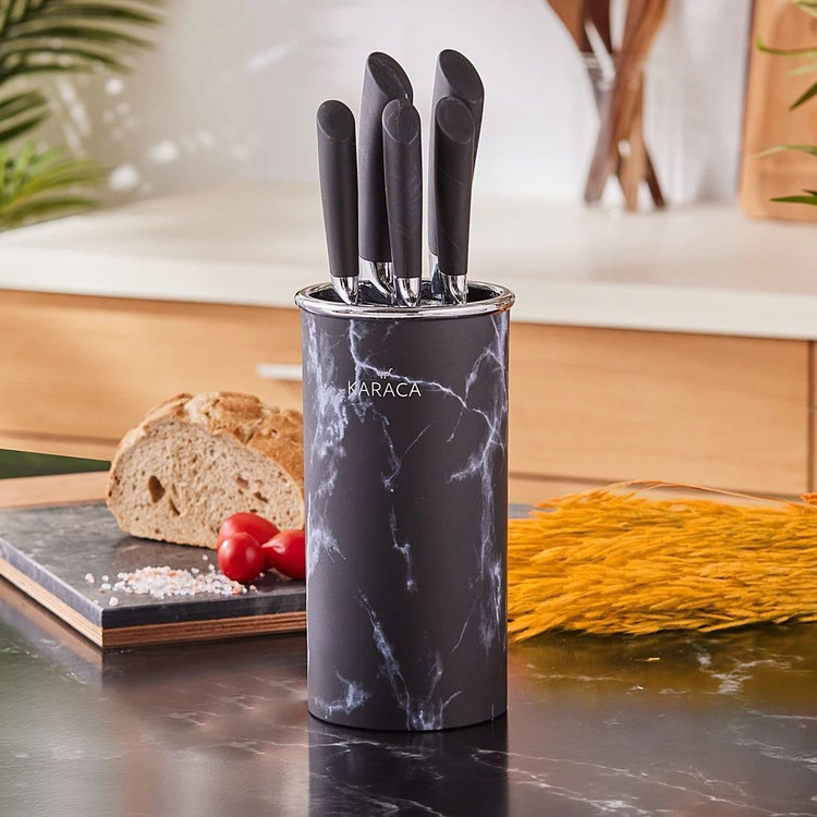سرویس چاقو Black marble محصول karaca ترکیه🇹🇷🇹🇷🇹🇷