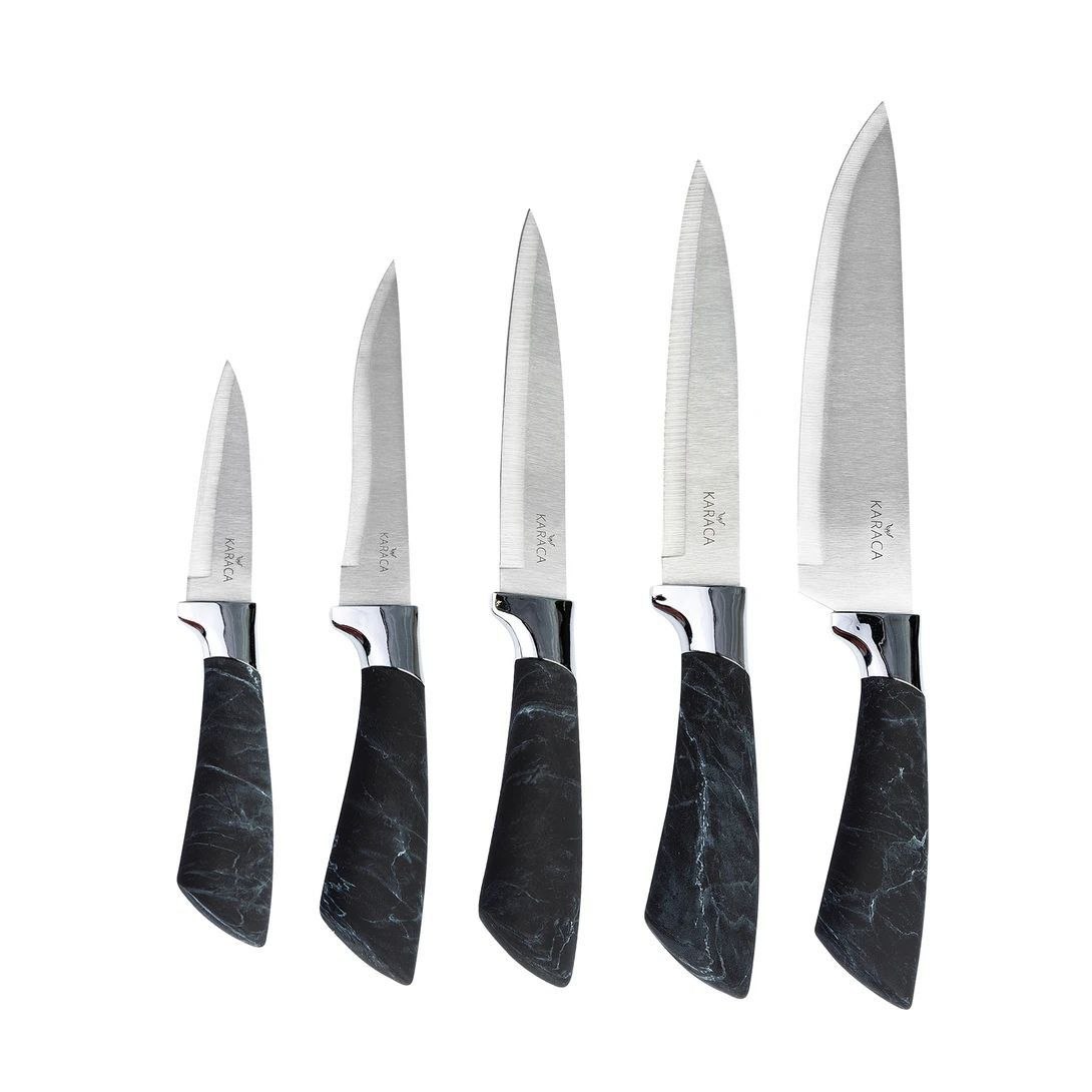 سرویس چاقو Black marble محصول karaca ترکیه🇹🇷🇹🇷🇹🇷