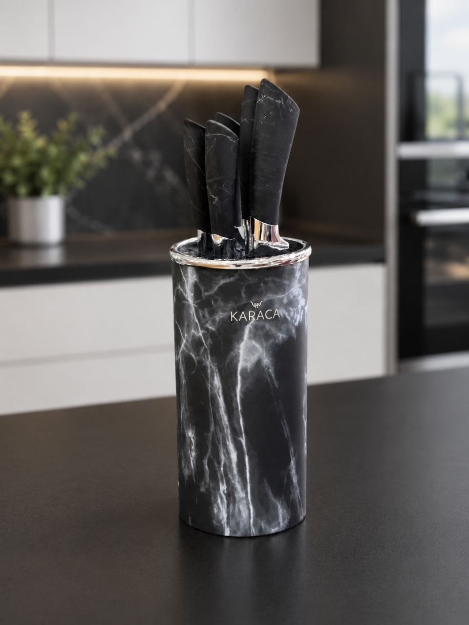 سرویس چاقو Black marble  محصول karaca ترکیه🇹🇷🇹🇷🇹🇷