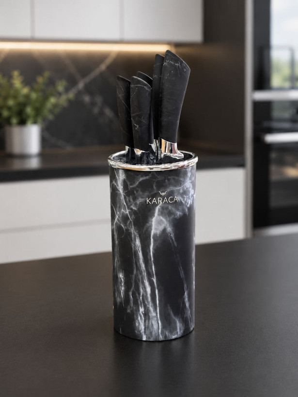 سرویس چاقو Black marble محصول karaca ترکیه🇹🇷🇹🇷🇹🇷