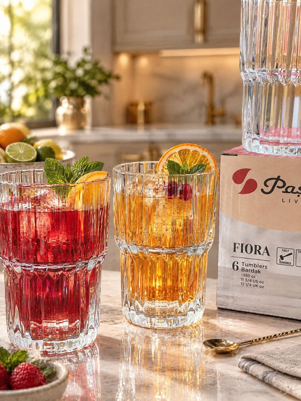 لیوان بلند دو طبقه ای Fiora محصول Paşabahçe ترکیه🇹🇷🇹🇷🇹🇷