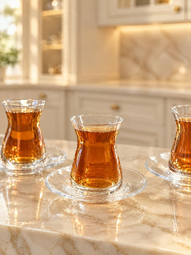 استکان نعلبکی İrem محصول Paşabahçe ترکیه🇹🇷🇹🇷🇹🇷